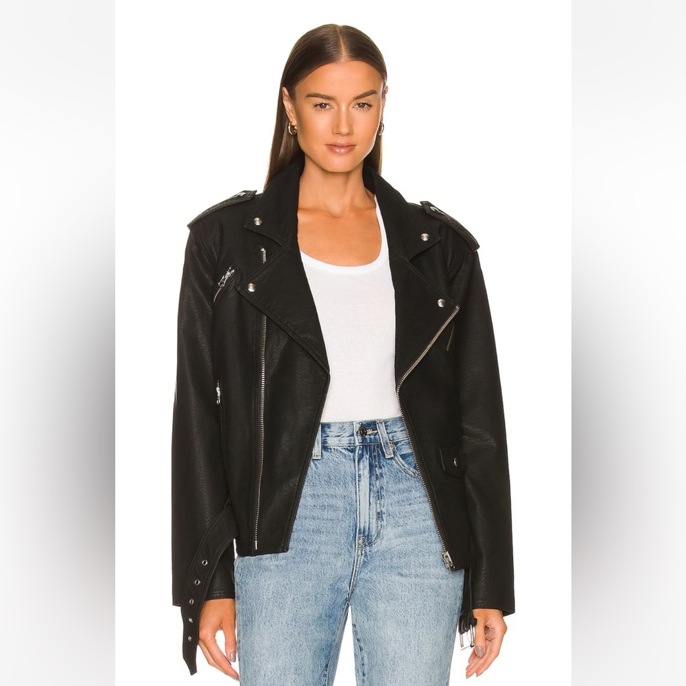 NWOT Pistola Blain Faux Moto Jacket